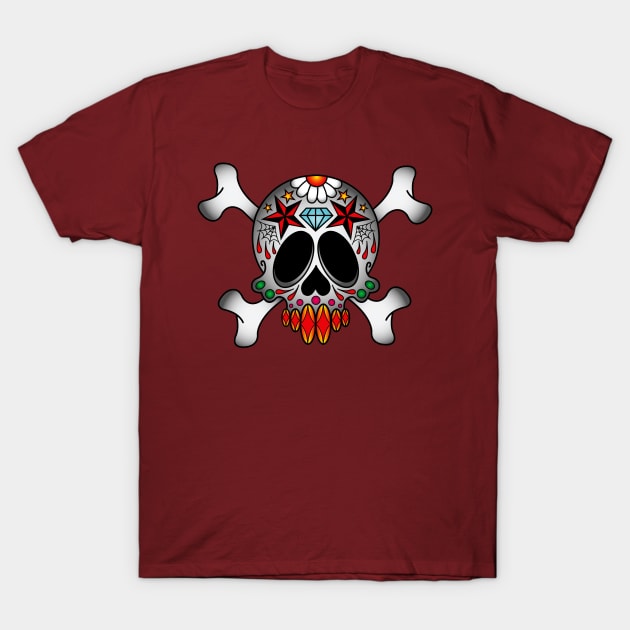 Sugar Skull T-Shirt by OrneryDevilDesign